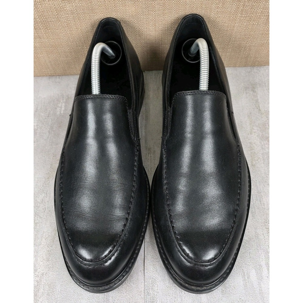 Ecco Men's Vitrus III Black Moc Toe Slip On Dress Loafers Shoes Size EU 43 US 9